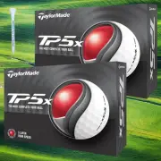 TaylorMade Golf Ball TP5x White TAYLOR MADE 2024 Our Original Wood Tee (2 Dozen,