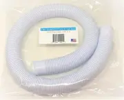 1-1/4 Inch x 3 Foot White Above Ground Pool Pump Filter Flex Connection Hose