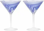Tempa Skylar Set of 2 Martini Glasses - Ocean