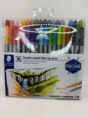 Double Ended Markers, Assorted Bullet Tips, Assorted Colors, 36/Pack