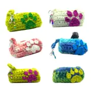 crochet dog poop bag holder,dog poop bag dispenser,poo bag holder,bolsa Perros