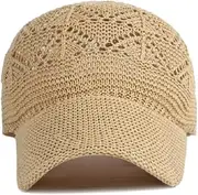 [Generic] Summer Breathable Knit Hat Basic Baseball Cap Adjustable Size Dad Hats