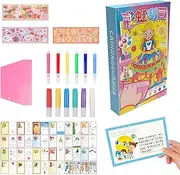 Kid Paint-by-Scratch | Kids Dot Painting Art Kit - Kids' Paper Craft Kits Scratch-Off Craft Painting Set for Home, School, and Traveling