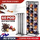 60 Pods For Nespresso Coffee Capsules Pod Holder Drawer Rack Storage Organizer