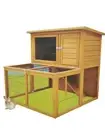 Wood Wire Animal Enclosure Cage Pen Hutch House Guinea Pigs Rabbits Chicken Coop