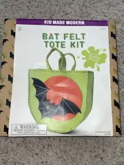 Kid Made Modern BAT FELT TOTE KIT Halloween TRICK OR TREAT BAG Craft Kit ~NIB~