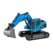 2.4ghz 6 Channel 1:24 Rc Excavator Toy Rc Engineering Car Alloy And Plastic Excavator Rtr Trucks Blue