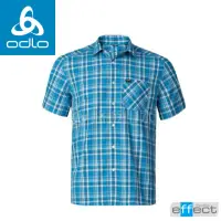 在飛比找momo購物網優惠-【ODLO】男款 銀離子短袖襯衫《寶藍/墨黑格》592522