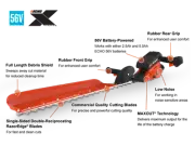 Echo eFORCE® 56V 28" SS HEDGE TRIMMER (w/ BATT & CHRGR) Model# DHCS-2800R1