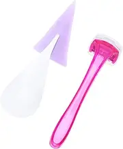 SOESFOUFU Ergonomic Women's Bikini Hair Razor Set Safe Long-lasting Silicone Shaver for Private Bikini Areas Mini Razor for Easy Shaving Comfortable Grip Random Color