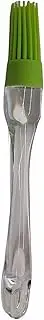9" Long Narrow Round Silicone Bristles Head Basting Pastry Brush (1, Green)