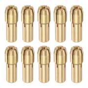 10pcs 1.8mm Brass Drill Chucks Collet Bit Sets for Rotary Tools, 4.8mm Shank