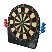 Franklin Sports Electronic Dartboard 15 Games 6 Soft Tip Darts Easy Setup