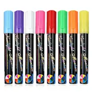 8x Liquid Chalk Marker Pens 2 Tips LED Writing Board Glass Art Pen Window 6mm