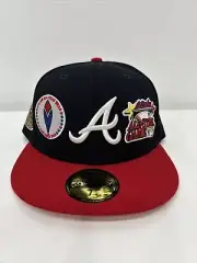 New Era Atlanta Braves MLB All Star Game History Patch Hat Club Cap Hat 7 1/4