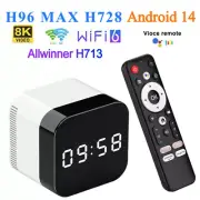H96 MAX Android 14 TV Box Octa 8 Core H728 8K 1000M Lan 2.4G 5G Wifi6 BT5.0