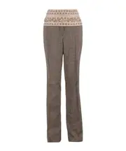 Patterned casual pants IT40 Green