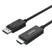 Unitek DisplayPort to HDMI Cable - 1.8m - Black Up to 1920x1200 - Up to 1080P - Audio & Visual Pass-Through [Y-5118CA]