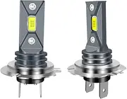 HOCOLO 2x F2 H7 8000K Car LED Fog Lights Replace Halogen Bulbs,3570 CSP-Chips 80W 8000LM,Bright IP68 Waterproof Vehicle Lamp Accessories Exterior Automotive (Ice Blue, H7)