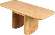 Bamboo Meditation Stool Yoga Bench Portable Stable Comfortable for Home Office Prayer