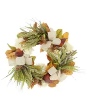 Creative Displays 23in Rustic Fall Wreath with Heather & Hydrangeas