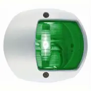 Perko LED Side Light - Green - 12v - White Plastic Housing - 0170WSDDP3