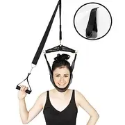Cervical Traction Belt - Neck Stretching Fixator for Home Use, Convenient Door Hanging for Neck Pain Relief