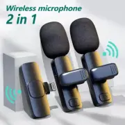 Lavalier Wireless Bluetooth Microphone Portable Audio Video Recording Mini Mic F
