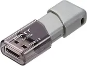 PNY 512GB Turbo Attache 3 USB 3.2 Flash Drive 100MB/s, Silver (Pack of 1)