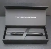 PORSCHE DESIGN P'3110 TecFlex Matte Black Stainless Ballpoint Pen wz/Box