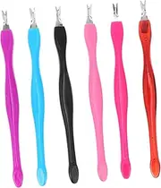SAFIGLE 30-Piece Dead Skin Fork Set Cuticle Remover Tools for Manicure and Pedicure Nail Art Accessories Fork and Pusher for Nail Care in Home or Salon