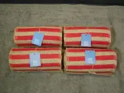 4 NEW ROLLS OF BURLAP ARPILLERA 5.5" X 10ft