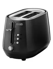 [Delonghi] Eclettica 2 Slice Toaster in Bold Black