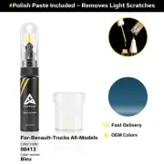 Touch Up Paint For Renault Trucks All Models 08413 Bleu With Polish Paste