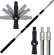 Greeily Paint Roller Extension Pole, 4ft to 12ft Paint Extension Pole Multi-Purpose Splicing Adjustment for Spider Brush Outdoor Spray Painting Roller Cleaning and Chandelier Replacement