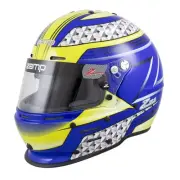 Zamp Helmet H764C36M; RZ-62 Medium Full Face Blue/Green Snell SA2020