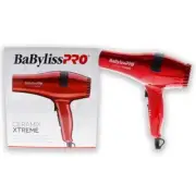 BABYLISS PRO CERAMIX XTREME 2000 WATT CERAMIC HAIR BLOW DRYER RED Nozzle NEW