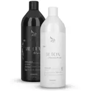 Kit Progressive hair straightening keratin and aloe vera Zap 2x 1L/33.8 oz