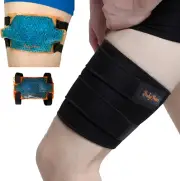 Bodymoves Thigh Support Brace Hamstring Wrap plus Hot and Cold Pack Adjustabl...
