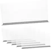 Cabilock 6Pcs Magnetic Shelf Dividers Clapboards for Closet Supermarket Pantry Organization Easy to Install Stable Shape Design Non Slip Magnetic Strip
