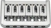 [Musiclily] 52.5mm Edged Fixed Hardtail Bridge Non Tremolo Bridge for Strat Tele Style Electric Guitar, Chrome