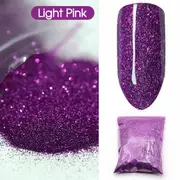 50g Fine Glitter Dust Powder Holographic Metallic Body Nail Art Craft - Pink