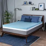 [Sure2Sleep] Twin Size, 2-Inch, Gel Swirl Memory Foam Mattress Topper Made in USA.