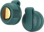 Portable Silent Mini Bladeless Electric Fan, Clip on Rechargeable Fan Portable, 3 Speeds Clip on Fan for Shirt, Waist or Backpack (Green)