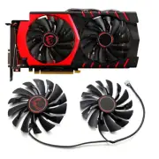 1pair Replace Cooling fan for MSI R9 390X 390 380/R7 370 GAMING Graphics Card