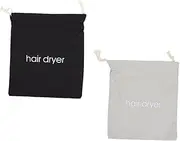 Large Capacity Hair Dryer Pouch Drawstring 2pcs Safe Storage Bag for Hair Dryer Supplies