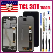 OEM LCD Digitizer Display Touch Screen ±Frame replacement For TCL 30T T603DL