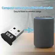 Bluetooth V5.0 Wireless USB Mini Dongle Adapter for Universal Laptop PC