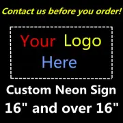 Custom Neon Sign For Bar Shop Wall Restaurant Man Cave Gift Personalised Glass
