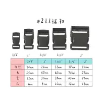 在飛比找蝦皮購物優惠-211旁開扣/塑膠插扣/背包扣/織帶扣/單邊調節扣包包配件/